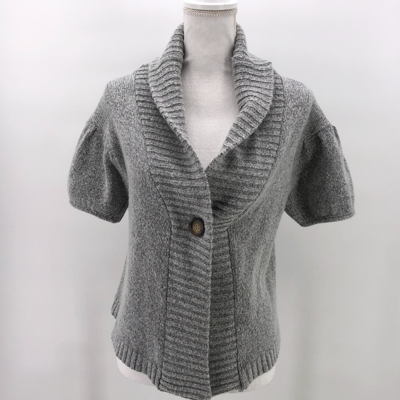 BCBG Max Azria Gray Wool Blend Cardigan - Picture 1 of 6